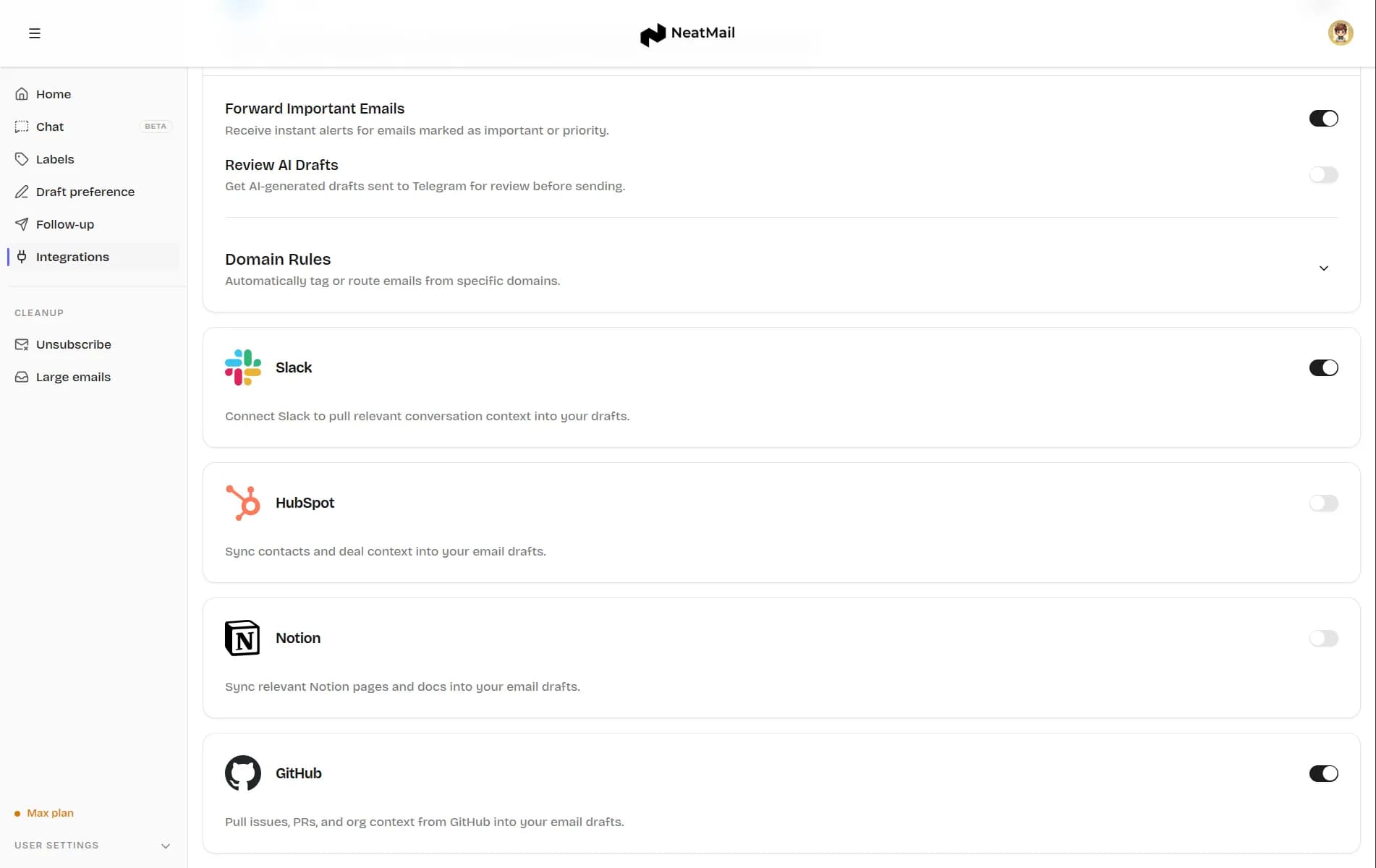 Seamless integration with your favourite tools